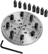 CK-2.75Z-FJ5 5" Flat Jaws with 16pcs Plug Screws for BMWOOD CK-2.75" Series Woodlathe Chuck, Woodturning tools.